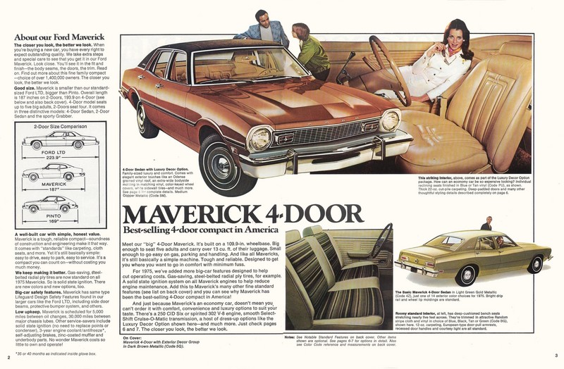 1975 Ford Maverick Brochure Page 1